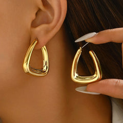 Modern Geometric Stud Earrings