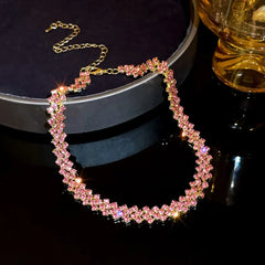 Radiance™ Geometric Crystal Choker Necklace