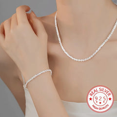 Elegant Sterling Silver Jewelry Set