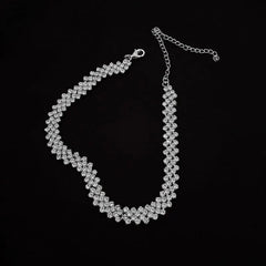 Radiance™ Geometric Crystal Choker Necklace