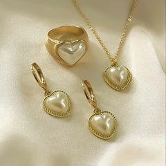 Elegant 3-Piece Pearl Jewelry Set