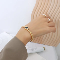 Roman Numeral Love Letter Bangle